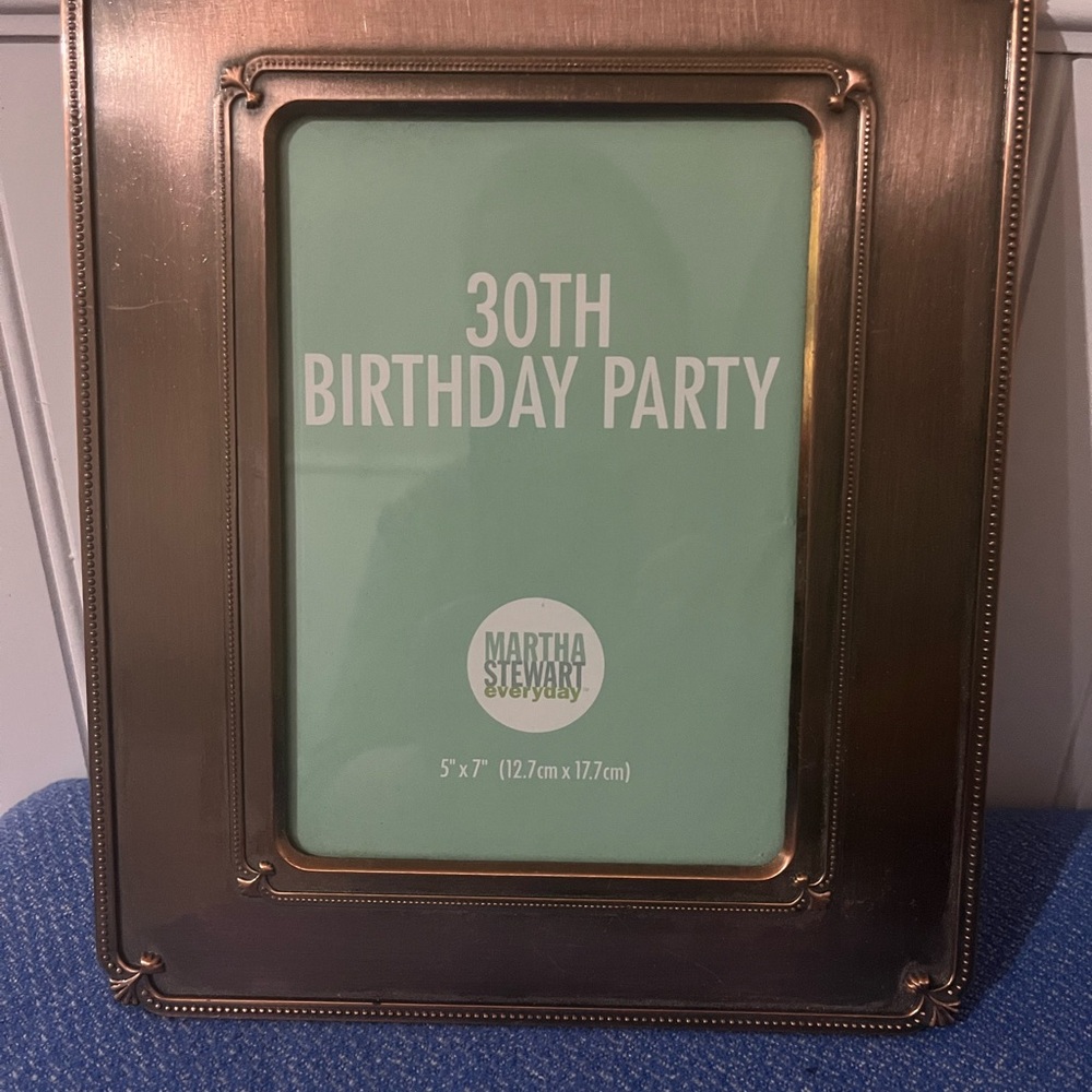 Martha Stewart Copper 5x7 Photo Frame